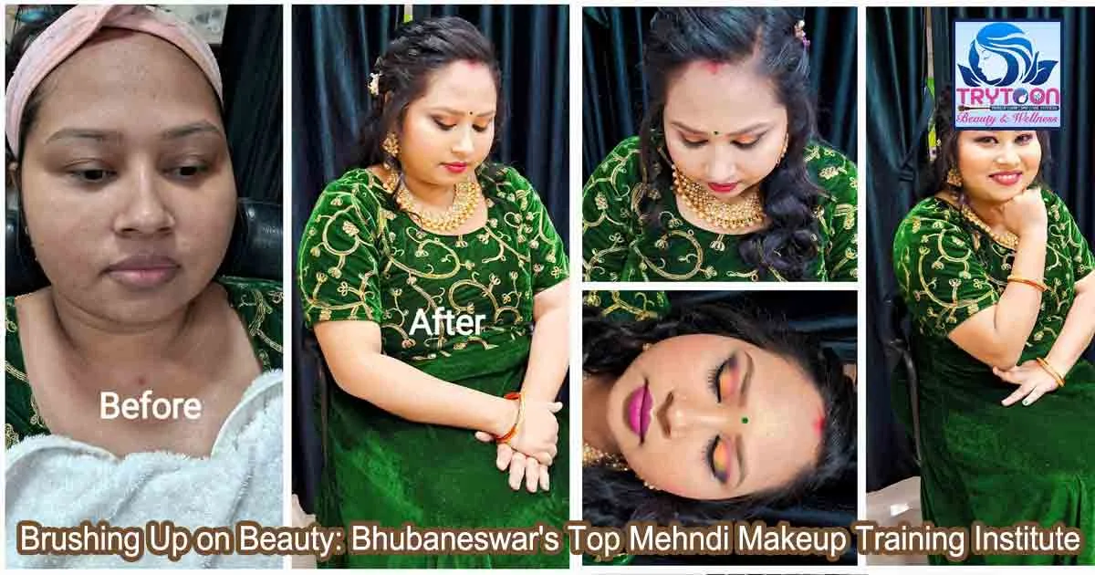 Unlock Your Mehndi Makeup Mastery at Trytoon Beauty Academy, Bhubaneswar